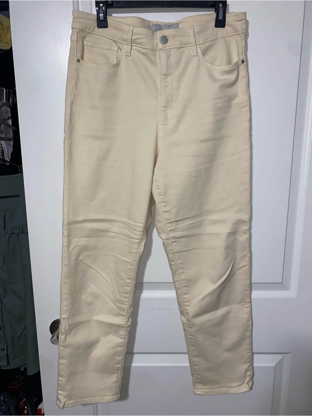 Athleta Butter Yellow High-Rise Straight Jeans